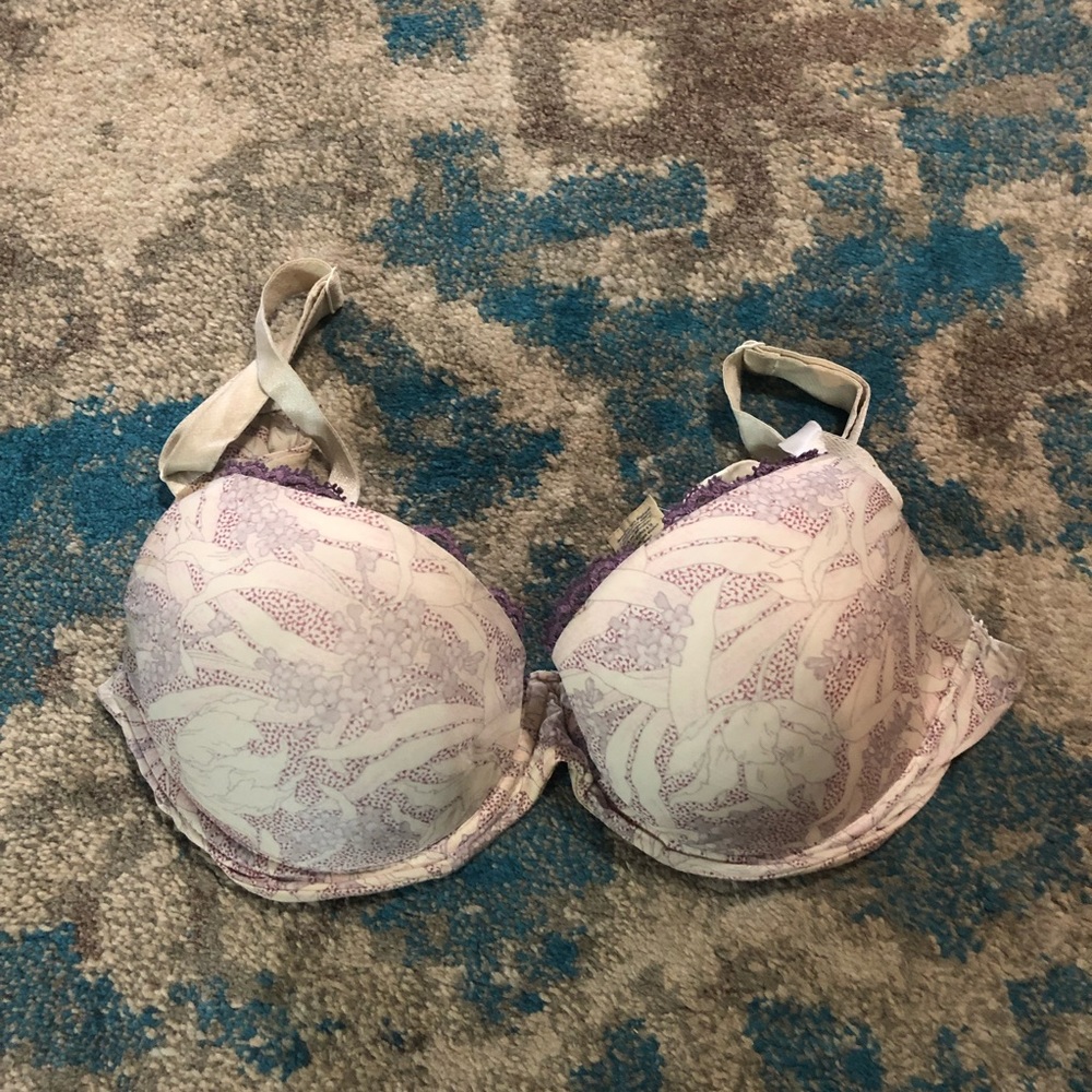 Calvin Klein floral bra w/lace detail